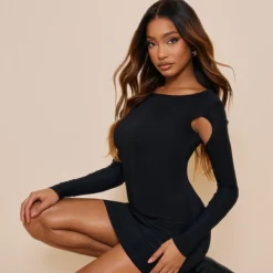 Robe Très Moulante Noire Découpée Sous Les Bras -Jupe Lumine Soldes Boutique bda5640656c80c88b668a4c9bc8c47c13b74a769 cnd2279 3
