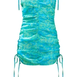 Robe Moulante Verte Fleurie Froncée à Dos Nu Et Bretelles -Jupe Lumine Soldes Boutique be10324f8a6007b5df3dcf641bec993723ea2c12 cnd8919 5