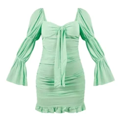 Robe Moulante Vert Pastel Froncée Nouée Devant -Jupe Lumine Soldes Boutique bfc9acd6572691a4c77584d9fb3dcb8146948912 cnc8275 5