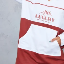 Robe Pull Rouille à Doublure En Polaire Avec Col Et Parties Contrastantes -Jupe Lumine Soldes Boutique bfe5c02f437f4280836378818a223e3ca27559c1 cnc6641 4