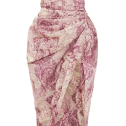 Robe Mi-longue Drapée Froncée Multicolore Imprimé Renaissance à Armatures 9 Robe Mi-longue Drapée Froncée Multicolore Imprimé Renaissance à Armatures -Jupe Lumine Soldes Boutique c0144d3899ea773c29c8111c2533641022f7d1d3 cne1415 5