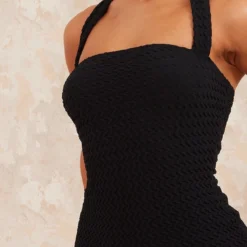 Robe Moulante Texturée Noire à Dos Nu Et Bretelles -Jupe Lumine Soldes Boutique c10205cf432d69ae7128bd318bf4c2981dbf84da cnd5816 4