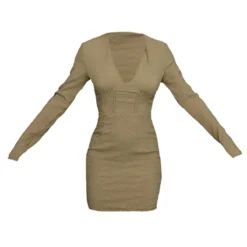 Robe Corset Style Chemise Texturée Kaki -Jupe Lumine Soldes Boutique c159acfd21c4902475eace3efe21ed49bf88b935 cnc6139 5