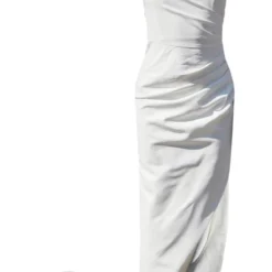 Robe Longue Drapée Blanche à Col Montant -Jupe Lumine Soldes Boutique c2e881758db95c0691cd02213772ccf2c37eea0d cnd9180 5