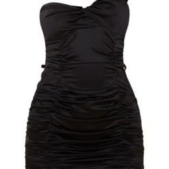 Robe Moulante Satinée Noire Froncée Asymétrique -Jupe Lumine Soldes Boutique c3cc9df656d1a322911cfd0a7fbfea88685492d6 cnc7671 5