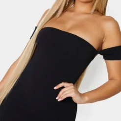 Robe Mi-longue Noire à Fente Sur Le Côté Et Manchettes -Jupe Lumine Soldes Boutique c540ba38aa08fcd677c945bd5609f83e601adfc3 cmh3775 5