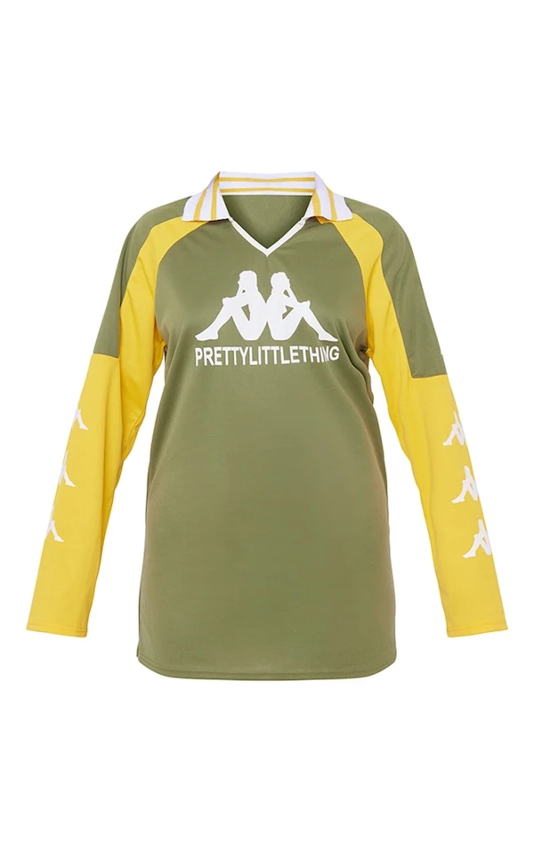 Robe T-shirt Style Universitaire Kaki 7 Robe T-shirt Style Universitaire Kaki – Image 7