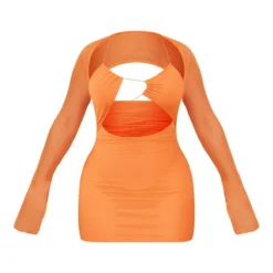 Shape Robe Moulante En Mesh Orange Vif Superposé à Lacets -Jupe Lumine Soldes Boutique c775eb22cd6ea481fac5f30dcfcc8775005d43de cna2368 6