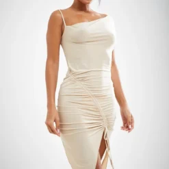 Robe Mi-longue Moulante Gris Pierre Asymétrique à Ourlet Pointu -Jupe Lumine Soldes Boutique c7f1c766af090b4907e5a7958f1249f655332d6f cnd5842 3