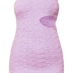 PRETTYLITTLETHING Mini Robe En Maille Tricot Lilas Effet éponge à Motifs En Relief Et Découpes -Jupe Lumine Soldes Boutique c89375db79348364310dcac00a5278513d5c728d cnc3296 5