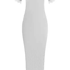 Robe Longue En Maille Tricot Transparente Blanche Déchirée à Vague Et Ourlet élimé -Jupe Lumine Soldes Boutique c89ab8443d8aaf18543e0d24b9ae8184120e401a cnc3319 5