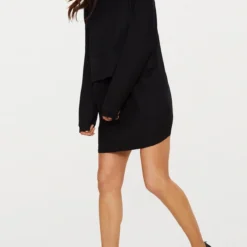 Robe T-shirt Noire En Jersey à Superposition à Manches Longues 6 Robe T-shirt Noire En Jersey à Superposition à Manches Longues -Jupe Lumine Soldes Boutique c8f93c858384b288010d152afcd0001b6c127eba CLW2325 3