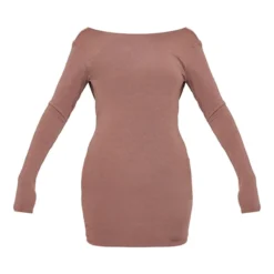 Robe Moulante Manches Longues En Jersey Chocolat à Détail Contours Et Dos Nu Bénitier -Jupe Lumine Soldes Boutique ca02c4ad5b203758732a4ae9c714aac6db76edb3 cnd4081 5