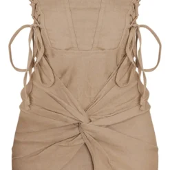 Robe Moulante Bustier Tissée Stretch Café Au Lait Lacée à Corset -Jupe Lumine Soldes Boutique cacb731e097e6b988a4ddbdf0d646fe3c39ed250 cnd0401 5
