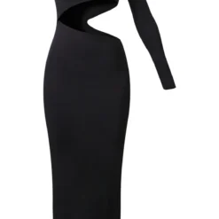 Robe Longue Moulante Noire Asymétrique à Découpes -Jupe Lumine Soldes Boutique cb313816fc31e6b89d7286edfbe3a85852c88e68 cnc2749 5