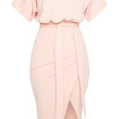 Robe Mi-longue Portefeuille Nude à Manches Kimono -Jupe Lumine Soldes Boutique cb62622f5af02b0abe15e6f7591d194cb5fd3483 CML1653 5
