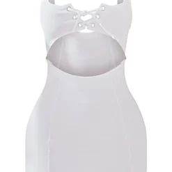 Robe Moulante Blanche En Maille Stretch Tissée à Lacets Et Liserés -Jupe Lumine Soldes Boutique ccc3ae733b2eb0322c7a8fe9b85a2ee2ada020c1 cne2700 5