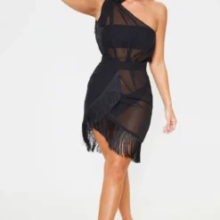 Robe De Plage Asymétrique à Franges Noire -Jupe Lumine Soldes Boutique cd04317f10be3f484ef1fa288325b859527d7e0d CMA9060 4