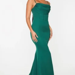 Robe Longue Vert émeraude à Détail Corset Drapé Et Bretelles 7 Robe Longue Vert émeraude à Détail Corset Drapé Et Bretelles -Jupe Lumine Soldes Boutique cd5c6e1ee931cc632f1be83ccc83201893adc1ee cmv0314 4