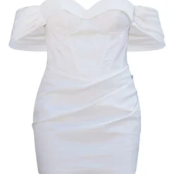 Robe Moulante Blanche à Manches Drapées Détail Bonnets 9 Robe Moulante Blanche à Manches Drapées Détail Bonnets -Jupe Lumine Soldes Boutique cdc7bbf0f54529cd6c0b4972ef45770a4be34cc7 cnd9179 5