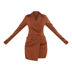 Robe Blazer Café Au Lait Foncé En Maille Tissée à Poches Et Taille Froncée -Jupe Lumine Soldes Boutique d04bf63038c7611ab909c657586632864e9267ee cnc2990 5