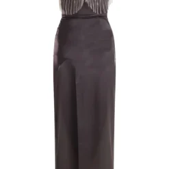 Robe Longue Portefeuille Noire à Bonnets Frangés De Strass -Jupe Lumine Soldes Boutique d18777d6dec52fe95d821c6077cda8c3554c5043 cna9148 5