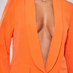 Robe Blazer Décolletée Orange à Détail Poches 7 Robe Blazer Décolletée Orange à Détail Poches -Jupe Lumine Soldes Boutique d23d39b10f88f00731e13fd48d8c1f36941fc43d cne1555 4