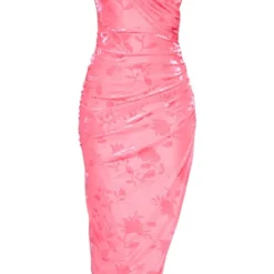 Robe Fendue Mi-longue Style Cache-coeur Drapée Rose Vif à Fleurs Dévorées -Jupe Lumine Soldes Boutique d29f585116a20ccac1af4e21e59bf0421f8b5b8a cne2986 5