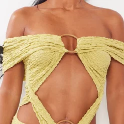 Robe Moulante Texturée Vert Olive à Détail Anneaux -Jupe Lumine Soldes Boutique d38d326cd41f2f37a680ec7e6189136f3f7caccf cne1860 4