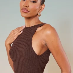 Robe Longue En Maille Tricot Marron Chocolat à Dos Nageur échancré -Jupe Lumine Soldes Boutique d3d781b9b30711301a553fa676998db880b1fc37 cnc2780 5