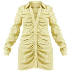 Robe Chemise Vert Olive Texturée Froncée à Boutons 9 Robe Chemise Vert Olive Texturée Froncée à Boutons -Jupe Lumine Soldes Boutique d41be67e20ca3f0718c94a01c0c6536bcf02a742 cne1424 5