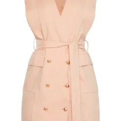 Robe Nude Style Blazer Sans Manches à Boutons Dorés -Jupe Lumine Soldes Boutique d4467a17e113df1fad342e5a437b39cb7ec126c2 cmc8000 3