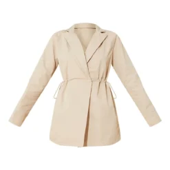 Robe Blazer Tissée Gris Pierre à Manches Longues Et Cordons Resserrables à La Taille -Jupe Lumine Soldes Boutique d505f7fab36ba8a78e36f0ed937291540e106276 cmt9651 5