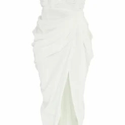 Robe Mi-longue Drapée Blanche à Détail Roses 9 Robe Mi-longue Drapée Blanche à Détail Roses -Jupe Lumine Soldes Boutique d59aeb8557fe96fa3fbb7ae6553d8590f0f9232d cnd2021 5