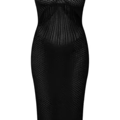 Robe Mi-longue Noire En Maille Pointelle à Parties Contrastantes 9 Robe Mi-longue Noire En Maille Pointelle à Parties Contrastantes -Jupe Lumine Soldes Boutique d6a20e32cf121db956a8f79ca56e8028f6b4be45 cmz8152 5