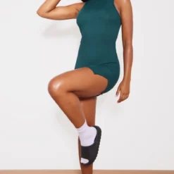 Robe Moulante Fendue Côtelée Vert Forêt à Dos Nageur -Jupe Lumine Soldes Boutique d713023366d9da264b2ab2f64df198920c34ca6b cna6740 3