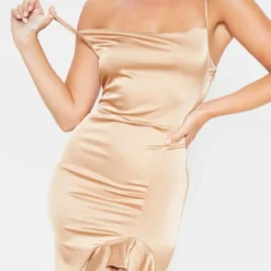 Pure Robe Longue Champagne à Col Bénitier Et Ourlet Volanté -Jupe Lumine Soldes Boutique d73f95ddfa3b535c387860786ceea0934060182a cmf2721 5