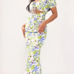 Robe Longue En Coton Bleu à Imprimé Fleuri Et Découpe Devant -Jupe Lumine Soldes Boutique d8bd38364c16f9381284ee124879df80f8e7f6df cnd6089 3