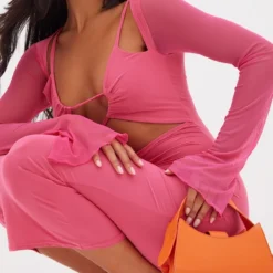 Robe Mi-longue Rose Moulante Découpée à Manches En Mesh 8 Robe Mi-longue Rose Moulante Découpée à Manches En Mesh -Jupe Lumine Soldes Boutique da0e3779eef0c8b88eace68254a87b61143108f0 cna1155 4