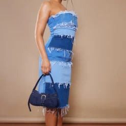 Robe Mi-longue Effet Déchiré En Jean Bleu Moyennement Délavé à Ceinture Et Parties Contrastantes 7 Robe Mi-longue Effet Déchiré En Jean Bleu Moyennement Délavé à Ceinture Et Parties Contrastantes -Jupe Lumine Soldes Boutique db2b80c6d1866c8570d9f5ac5d05798638283b39 cnb4439 3