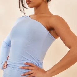 Robe Mi-longue Asymétrique Bleu Clair Froncée 8 Robe Mi-longue Asymétrique Bleu Clair Froncée -Jupe Lumine Soldes Boutique db5692dd5a83dc69f47285212cd9c3bd6a12b12d cnd2177 4