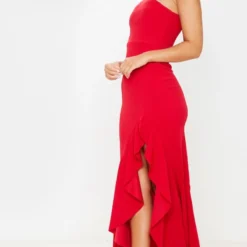 Robe Longue Asymétrique Fendue Rouge -Jupe Lumine Soldes Boutique dbd4cd0ce59ed674dd0d3043e059a3e3e3eda9f9 cmf6576 4