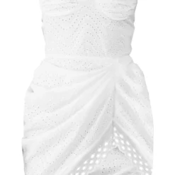 Robe Droite Blanche à Broderie à Jupe Drapée Et Nouée 9 Robe Droite Blanche à Broderie à Jupe Drapée Et Nouée -Jupe Lumine Soldes Boutique dc6080376f4805c5b9152f921de8c9f39f855052 cne2961 5