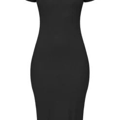 Robe Mi-longue Noire Côtelée à Col Ras-du-cou 9 Robe Mi-longue Noire Côtelée à Col Ras-du-cou -Jupe Lumine Soldes Boutique dc81d73d541d9a3d6cde3f1ba8e16dc2ad79a10b cmc9022 5