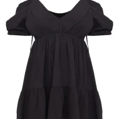 Robe Droite Texturée Noire à Manches Bouffantes Et Col En V 9 Robe Droite Texturée Noire à Manches Bouffantes Et Col En V -Jupe Lumine Soldes Boutique ddd9f791ca5c1ae2d1e7893d1a0b340dacfd1b01 cmy1762 6