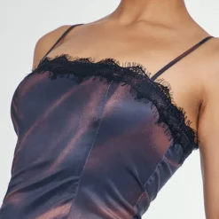 Robe Droite Marron Imprimé Abstrait à Bretelles Et Détail Dentelle 8 Robe Droite Marron Imprimé Abstrait à Bretelles Et Détail Dentelle -Jupe Lumine Soldes Boutique dead60ec937b5b802ce15f9b24f054aebe61a3f2 cnc8297 4