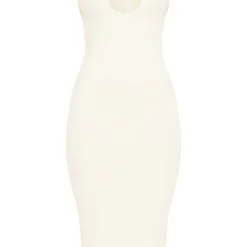 Robe Mi-longue écrue Côtelée Structurée Découpée à Bretelles Et Contours -Jupe Lumine Soldes Boutique dec46bba8d1edafa5dcc8239e69c1ee4a6f9f501 cmy4945 6