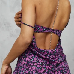 Robe Droite Violette Imprimé Petites Fleurs à Armatures Et Dos Drapé 8 Robe Droite Violette Imprimé Petites Fleurs à Armatures Et Dos Drapé -Jupe Lumine Soldes Boutique deecec106ac380b403be962647ebcd33365abdef cnd4302 4