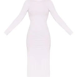 Robe Mi-longue En Coton Blanc à Dos Arrondi Et Manches Longues Détail Liens Noués -Jupe Lumine Soldes Boutique df9c12239dfd5c000e435d3e86da5af649fbc8be cnd8913 5