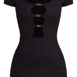 Robe Moulante Noire Texturée à Découpes Gouttes D'eau Et Empiècements 9 Robe Moulante Noire Texturée à Découpes Gouttes D'eau Et Empiècements -Jupe Lumine Soldes Boutique e030846be2b173ca8ce7305faf088bbc02b0e508 cna6893 5